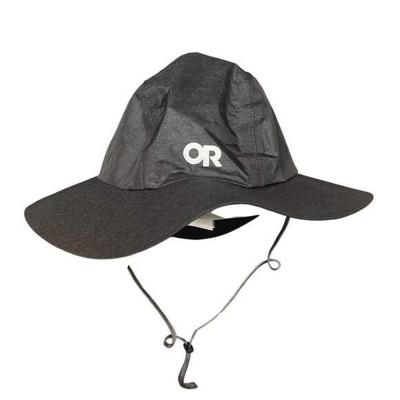 Outdoor Research Helium Full Brim Rain Hat Black Sm/ M New With Tags - Picture 1 of 5